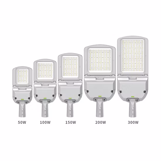 Outdoor Waterproof IP65 High Power IP66 50W 100W 150W Security Ligting LED Road Lamp Garden Yard Sensor Solar or Main LED Street Light