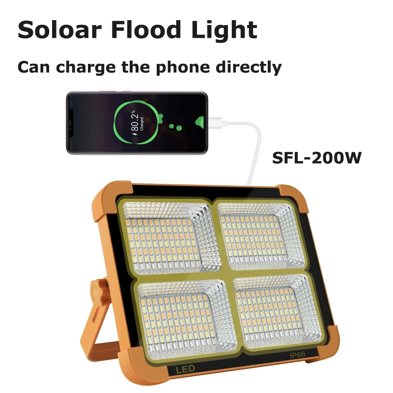 Solar Rechargeable Work Light for Indoor or Outdoor Emergency Activities